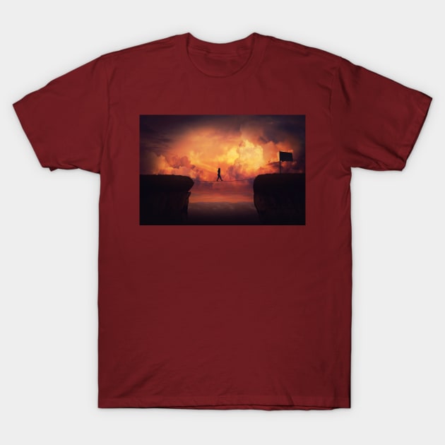 crossing the chasm T-Shirt by 1STunningArt